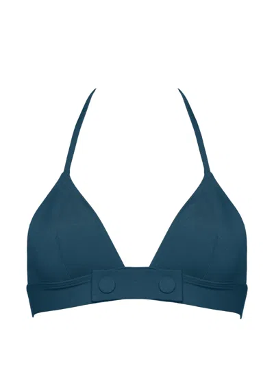 Eres Triangle-up Bikini Top In Green