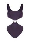 Eres Trikini Swimsuit In Navy Blue In Purple