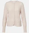 Eres Trio Pointelle Wool And Cashmere Cardigan In Neutral