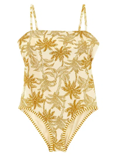Eres Tropical Leaf Print One-piece Swimsuit In Multi
