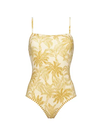 Eres Tropical Swimsuit In Yellow
