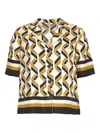 Eres Tube Geometric-print Short-sleeve Shirt In Multi