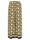 Eres Geometric-print Elastic-waist Trousers In Gold