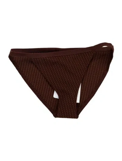 Pre-owned Eres Tweed Pattern Bottoms W/ Tags In Brown