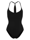 Eres Virtuosa Patchwork-strap Swimsuit In Black
