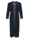 Eres Violette Lace Trim Robe In Crepuscule H