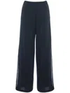 Eres Virginie Graphic Lace Panel Trousers In Crepuscule H