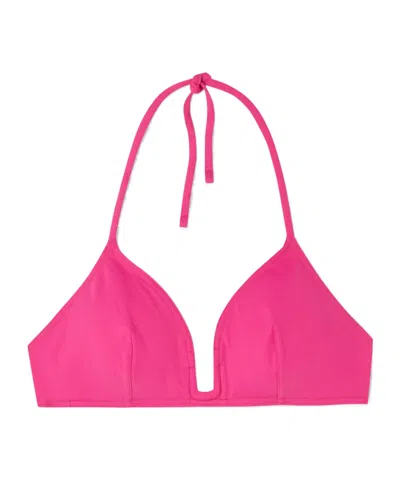 Eres Utopie Triangle Bikini Top In Pink