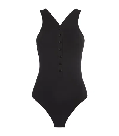Eres V-neck Icone Swimsuit In Black