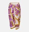 Eres Vibration Cotton And Silk Beach Cover-up In Multi