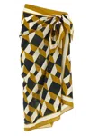 Eres Vibration Cotton And Silk Beach Cover-up In Multi