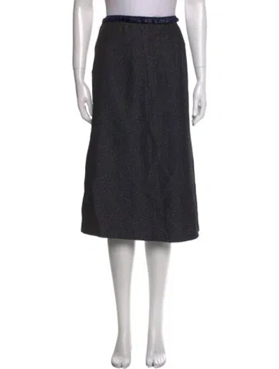 Pre-owned Eres Vintage Midi Length Skirt In Black