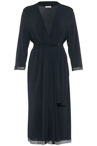 Eres Violette Graph Long Robe In Multicolor