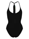 Eres Virtuosa Patchwork-strap Swimsuit In Black