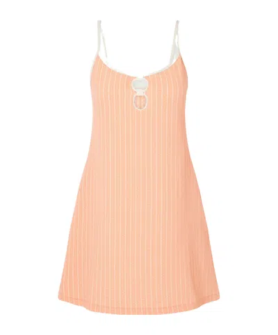 Eres Vitality Cut-out Jacquard Coverup In Pink