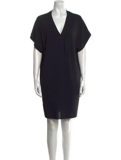 Pre-owned Eres V-neck Mini Dress In Black