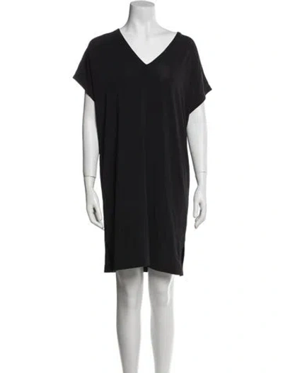 Pre-owned Eres V-neck Mini Dress In Blue