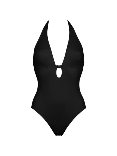 Eres V-neckline Harmony Swimsuit In Black