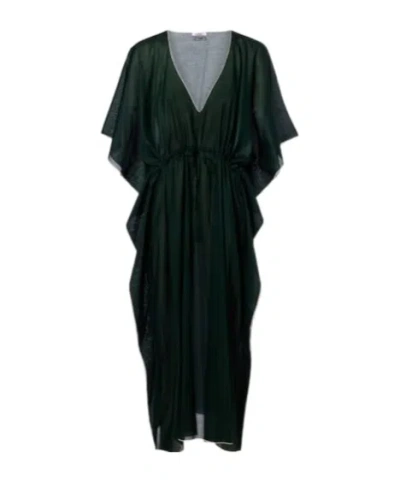 Eres Voilier Cotton Voile Kaftan In Black