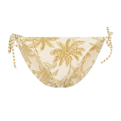 Eres Solarium Bikini Bottom Low Rise Ties Tropical In Multi