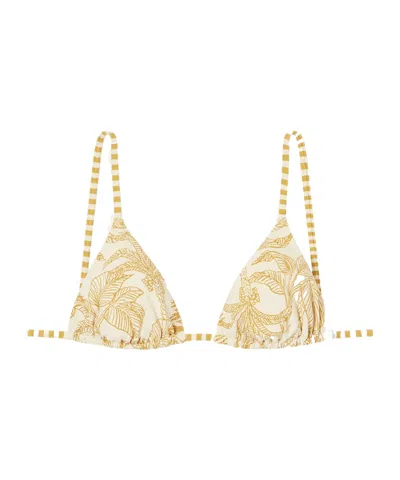 Eres Voyage Printed Triangle Bikini Top Beachwear In Multi