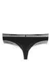 Eres Vœux Satin Tanga Briefs In Black
