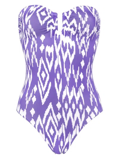 Eres Warm Bustier Swimsuit In Purple