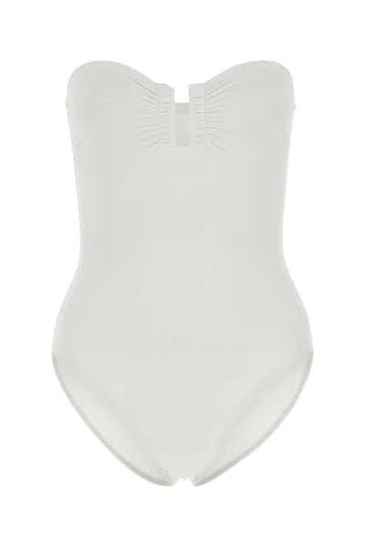 Eres White Stretch Nylon Cassiopee Swimsuit
