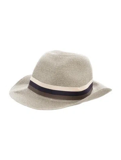 Pre-owned Eres Wide Brim Sun Hat In Grey