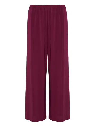 Eres Wide-leg Elasticated-waist Trousers In Purple