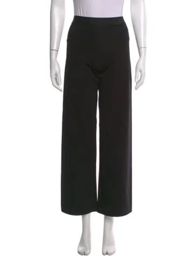 Pre-owned Eres Wide Leg Pants In Black