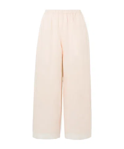 Eres Wide-leg Trousers In Neutral