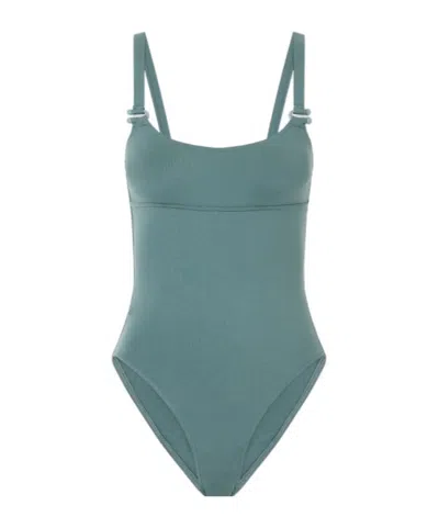 Eres Wide-strap One-piece Swimsuit In Blue