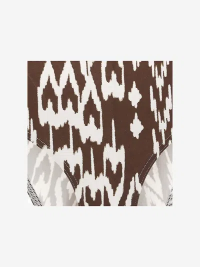 Eres Wind Coffee All-over Print Bikini Briefs In Brown