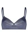Eres Wireless Triangle-cup Bra In Blue