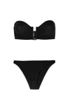 Eres Bandeau Top High-cut Leg Swimwear In Black