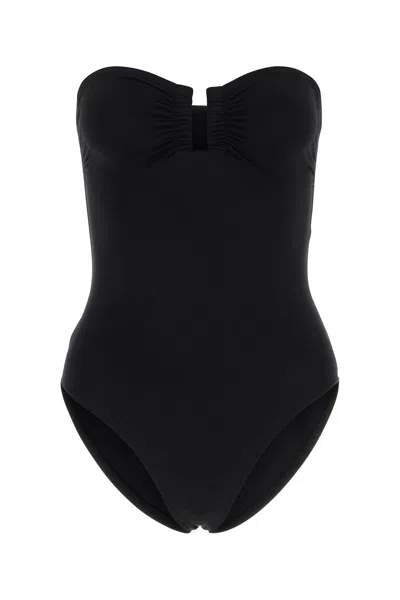 Eres Women Black Stretch Nylon Cassiopee Swimsuit