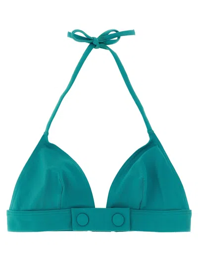 Eres Bord Triangle Bikini Top In Green