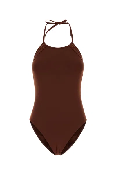 Eres Women Brown Stretch Nylon Numero Swimsuit