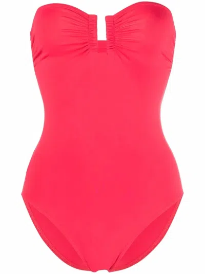 Eres Cassiopee Strapless U-hardware One-piece Swimsuit In Pink