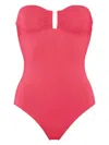 Eres Cassiopee Bandeau One-piece Swimsuit In Multicolor