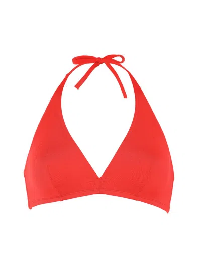 Eres Women's Gang Halter Bikini Top In Red
