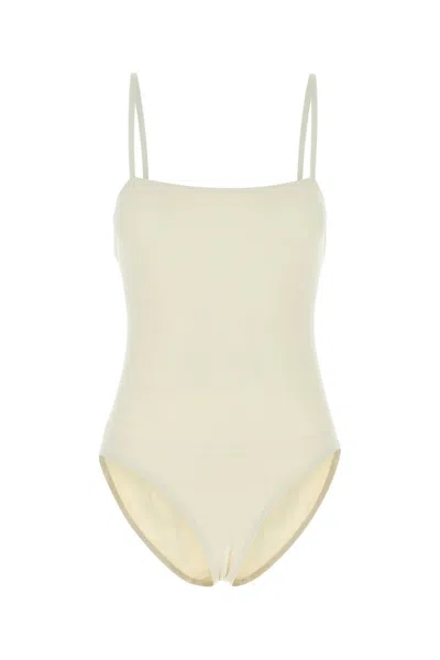 Eres Women Ivory Stretch Nylon Aquarelle Swimsuit In White
