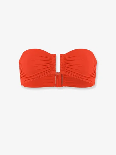 Eres Les Essentiels Show Bandeau Bikini Top In Orange