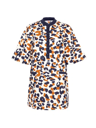 Eres Coquillage Marée Printed Cotton And Silk-blend Twill Coverup In Multi