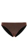 Eres Women Orange Stretch Nylon Blend Etincelant Bikini Bottom In Brown