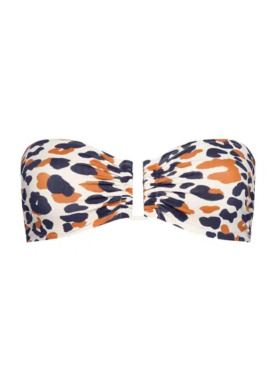 Eres Women's Perle Printed Bandeau Bikini Top In Multi
