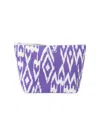 Eres Women's Pocket Wind Ikat-inspired Pouch In Purple