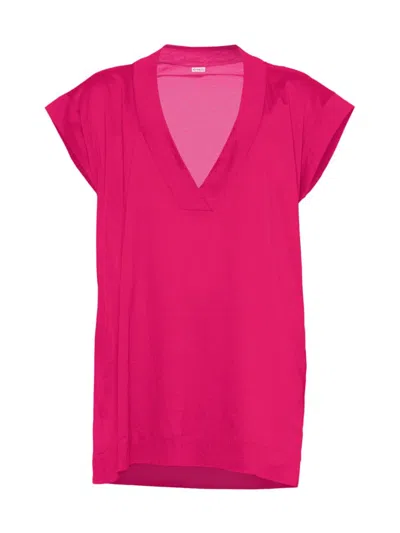 Eres Women's Renee Relaxed V-neck Cover-up In Smile