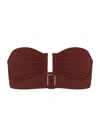 Eres Women's Show Bandeau Bikini Top In Brown